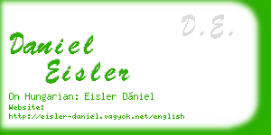 daniel eisler business card